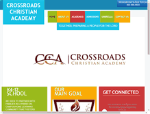Tablet Screenshot of crossroadschristianacademy.org